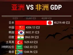 Download Video: 亚洲 vs 非洲各国GDP排行top20