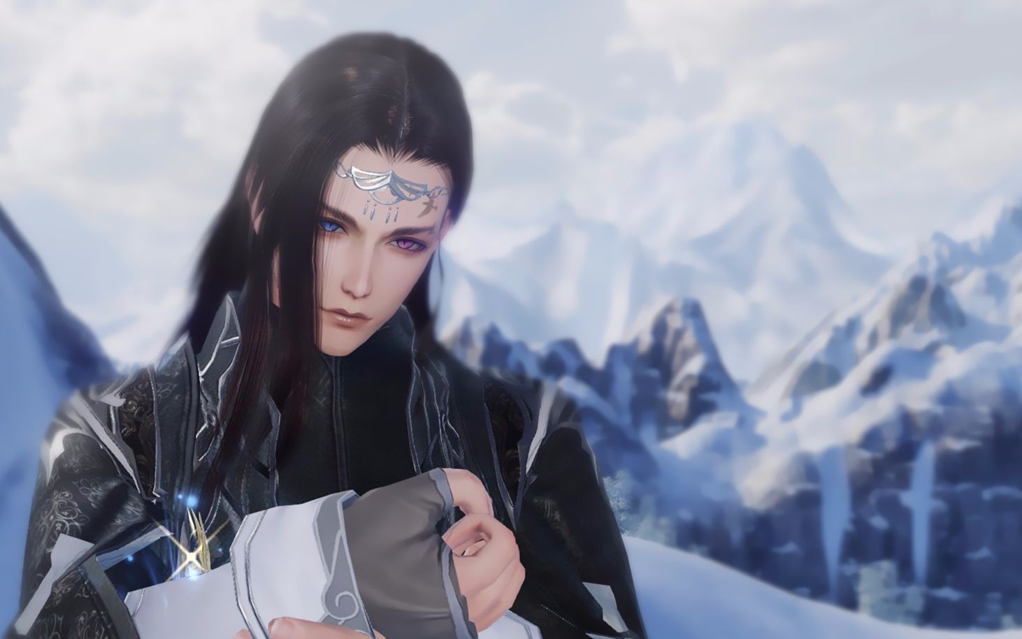 剑网三 成男 花朝节盒子特效舞蹈