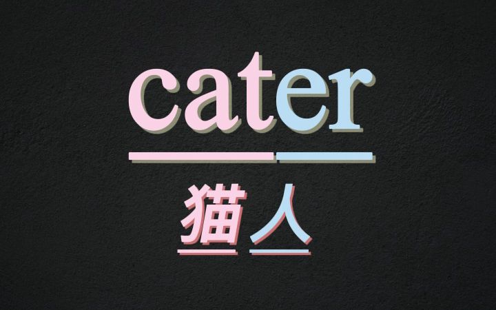 10秒记住单词cater哔哩哔哩bilibili