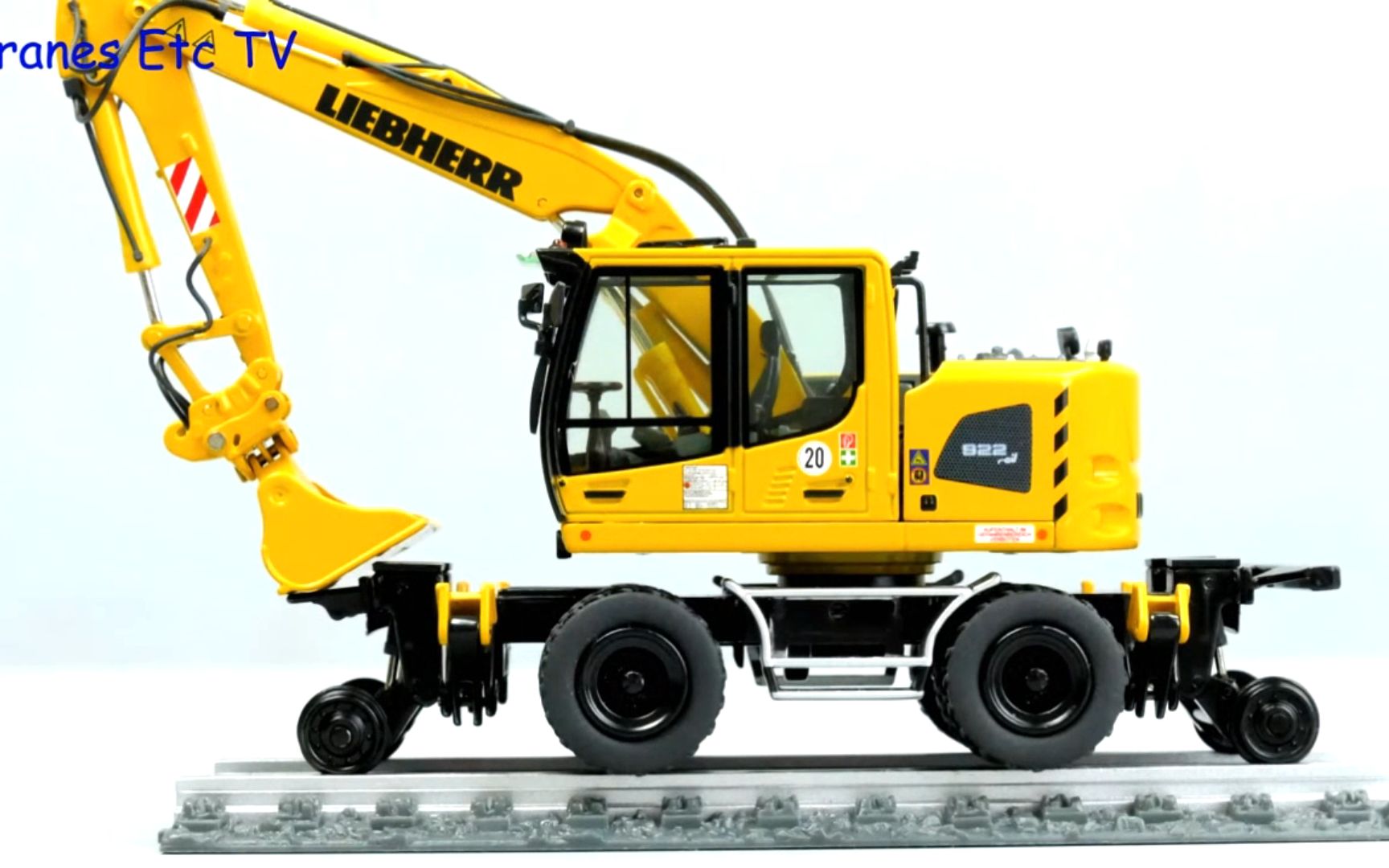 利勃海尔liebherra922铁路轨道用轮式挖掘机静态模型