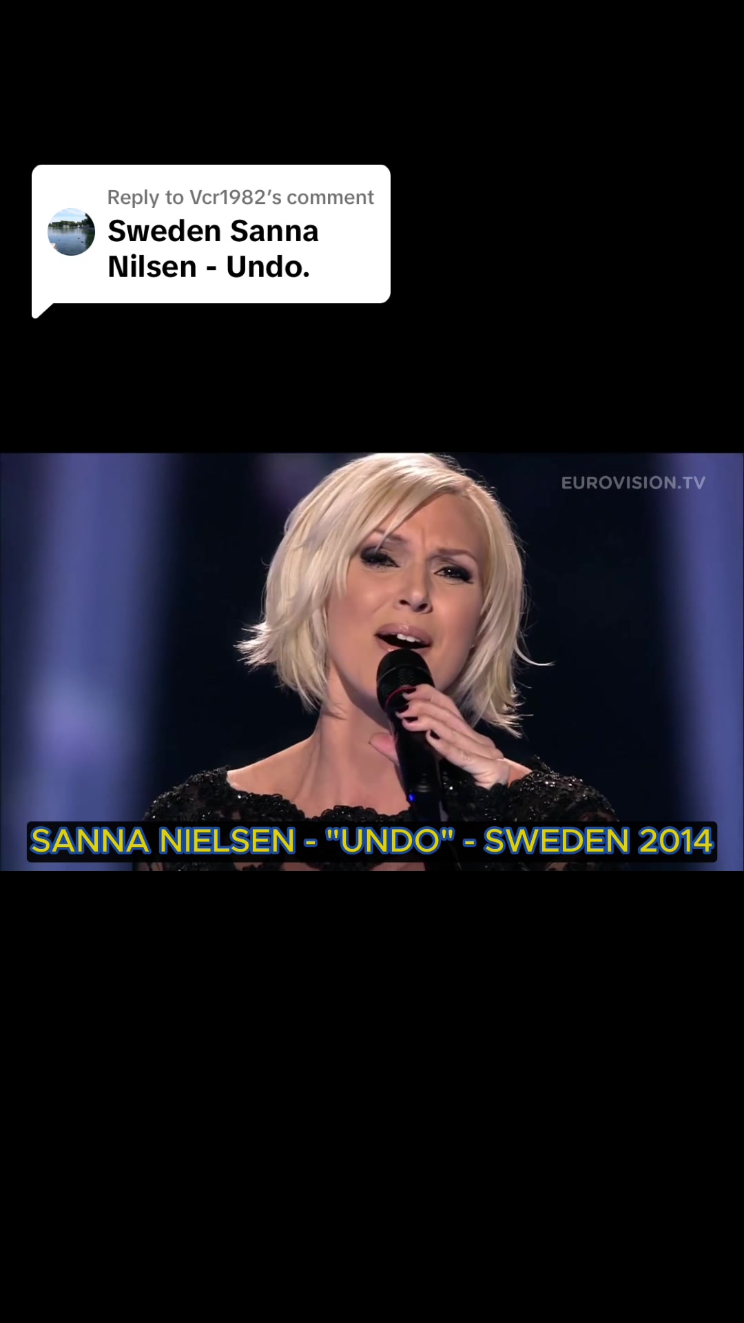 回复 @ Vcr1982撤消 瑞典 Sanna Nielsen 2014 @ 欧洲电视网哔哩哔哩bilibili