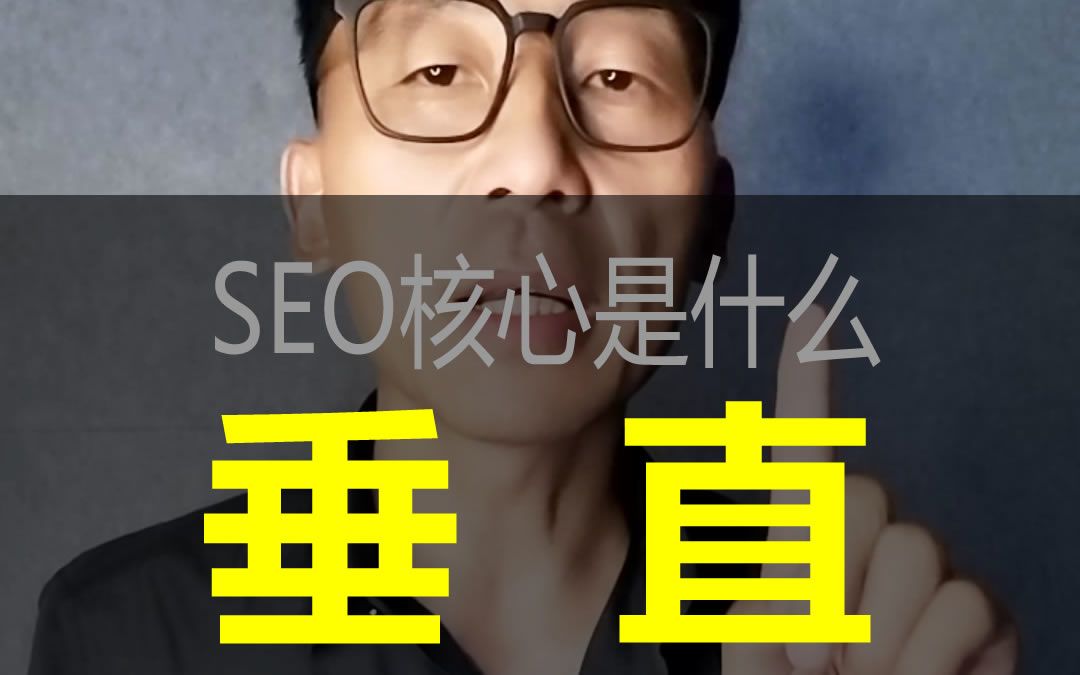 SEO的核心是什么?是垂直,是聚焦在一个自己擅长的垂直领域!哔哩哔哩bilibili