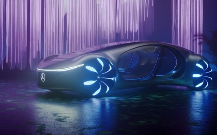 奔驰发布未来黑科技汽车来自潘多拉星球的魔幻座驾