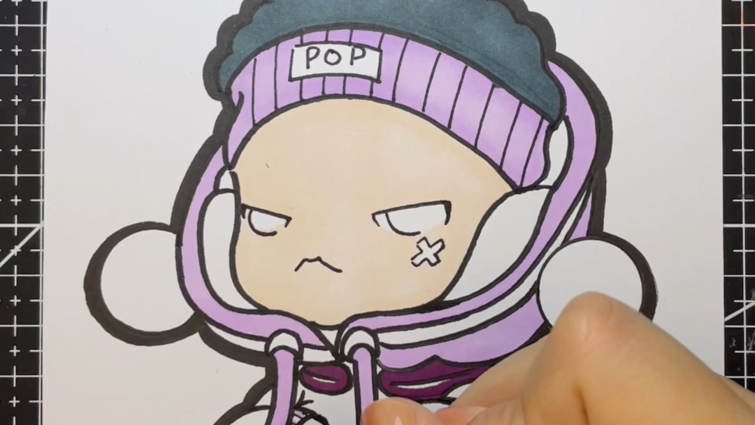 泡泡玛特系列马克笔手绘(2)_哔哩哔哩_bilibili