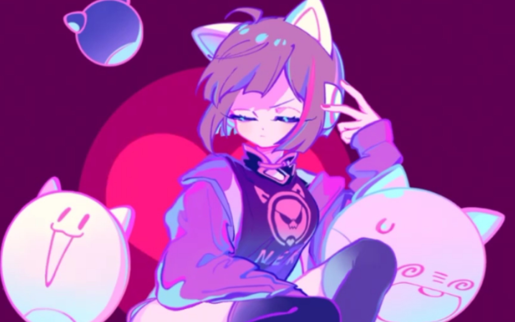 【12月frenk】试玩muse dash与cytus2联动角色neko