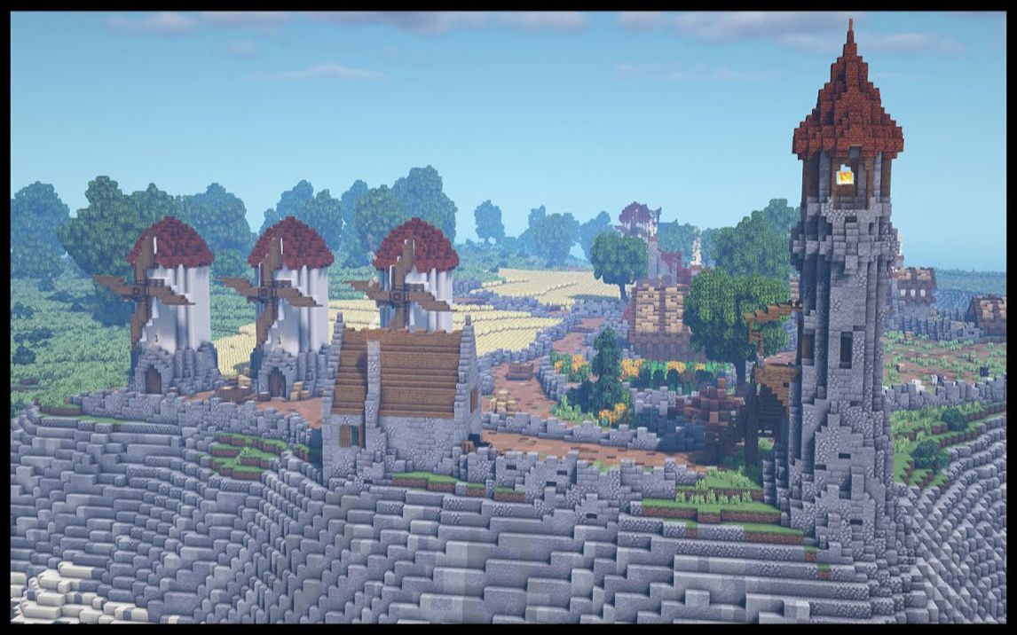 [图]【Minecraft建筑鉴赏】让我们建造一个中世纪的村庄第5集果园和灯塔