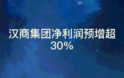 在线配资开户大财配资免息配资分享汉商集团净利润预增超30%哔哩哔哩bilibili