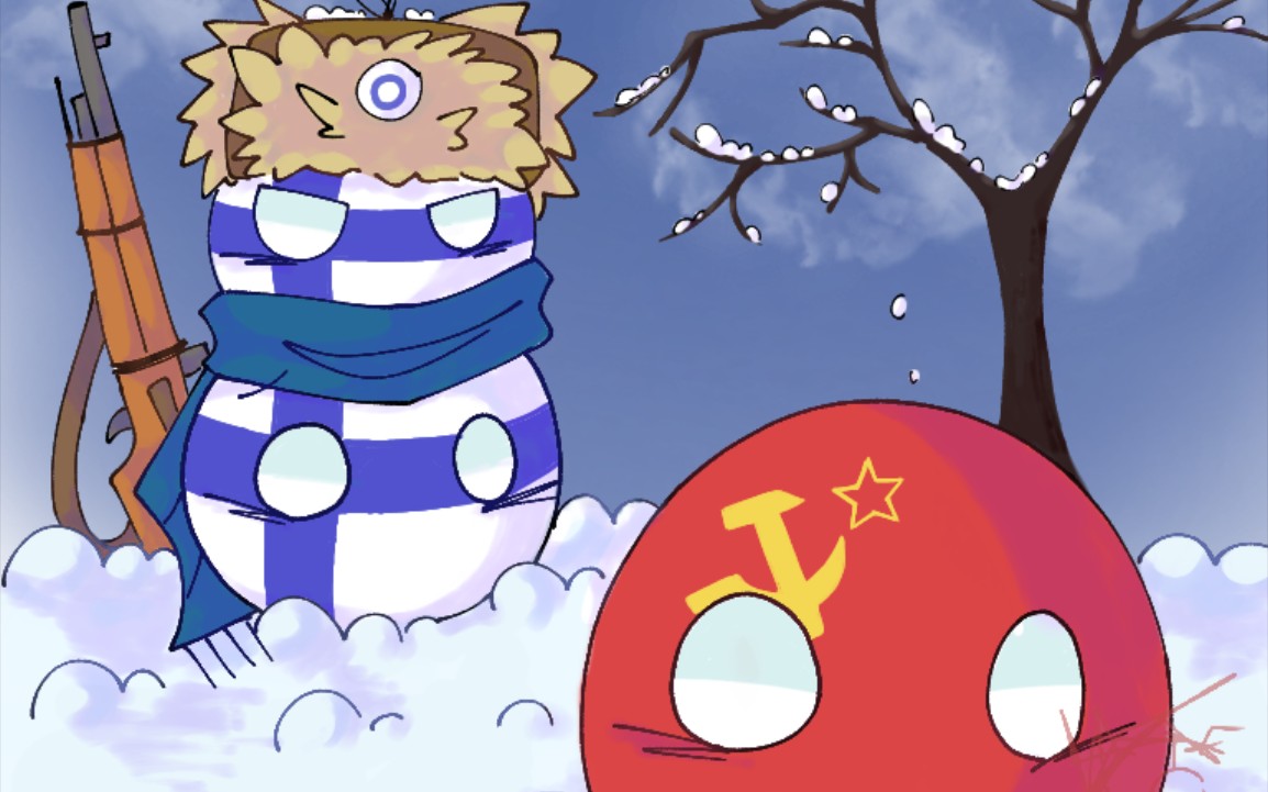 (波兰球绘画过程)会说芬兰话的雪人