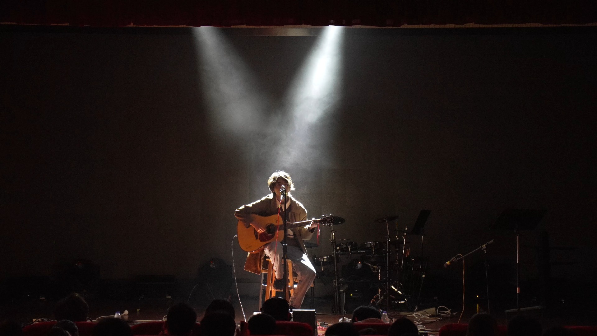 回学校，第一次上台演出