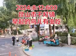 Скачать видео: 2024:8:12:600昆山市千灯镇，早起的鸟儿有虫吃！