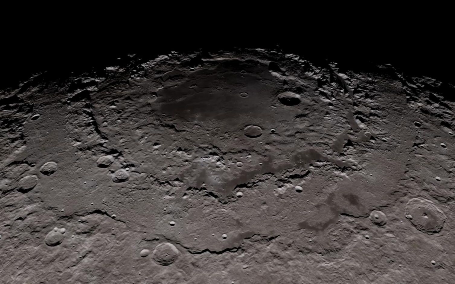 月球坑脸图片
