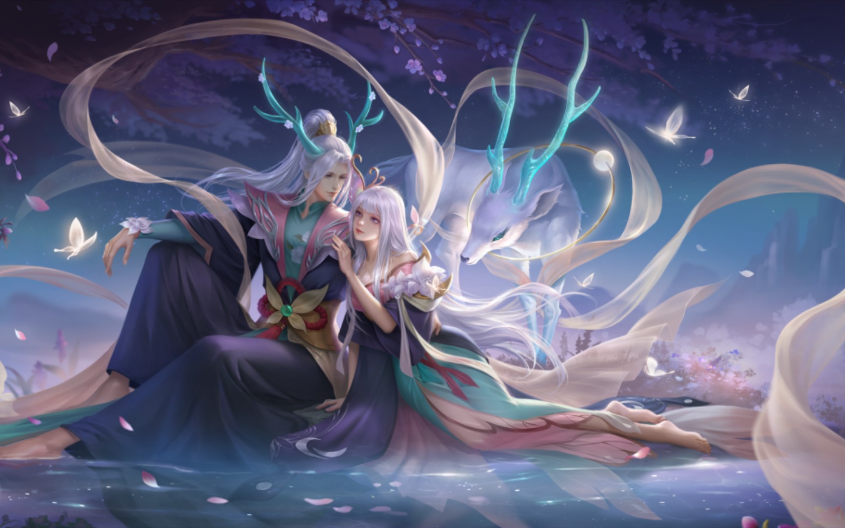 《英魂之刃口袋版》凯撒大帝情人节皮肤,关羽签到皮肤