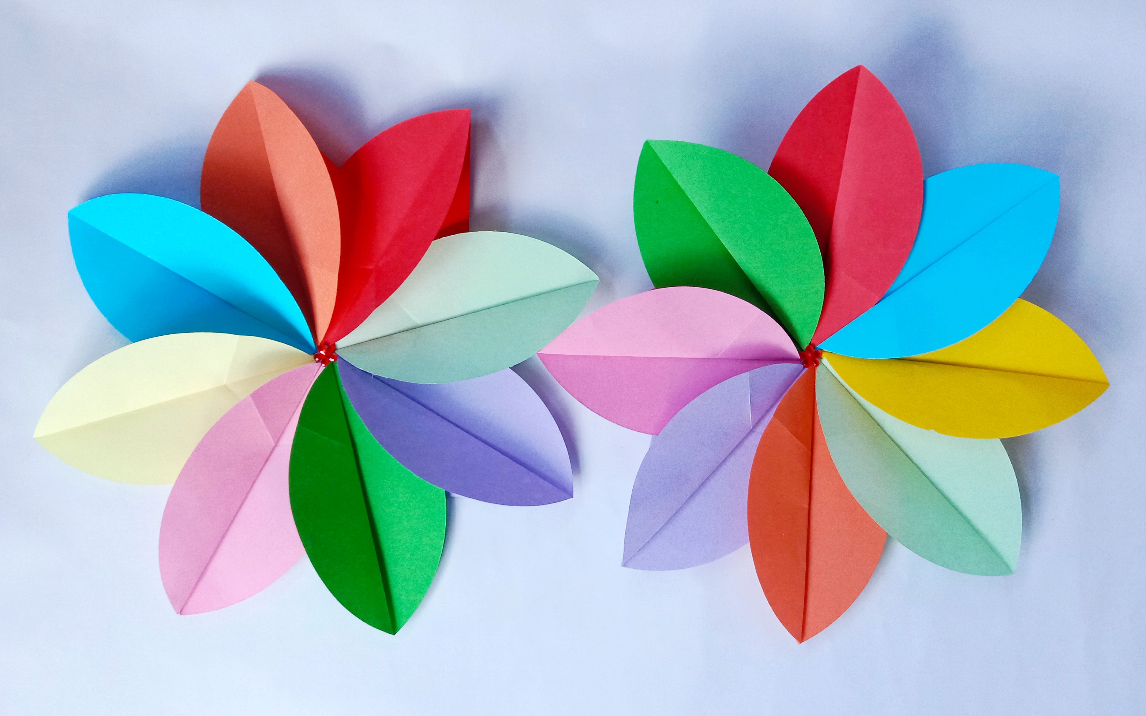 阿慧创意手工折纸,六一儿童节要到了,折纸花朵,折一朵给小朋友