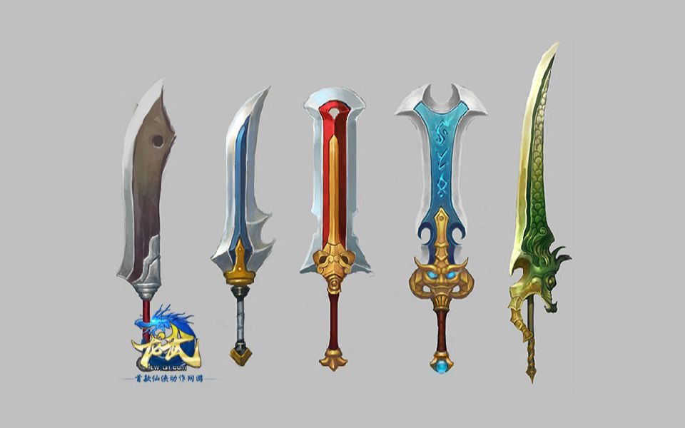 游戏美术设计3d模型制作基础篇武器刀01