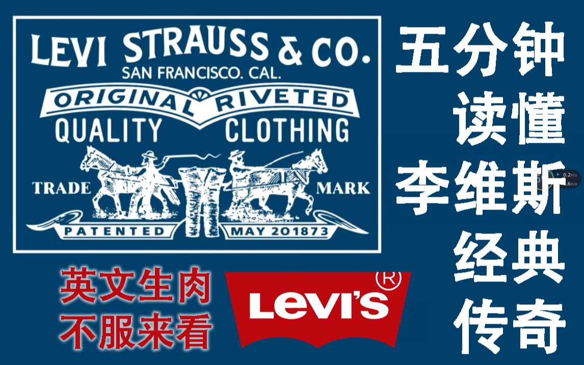 五分钟了解李维斯牛仔裤传奇 Everything You Need to Know About Levi's (英语生肉)哔哩哔哩bilibili