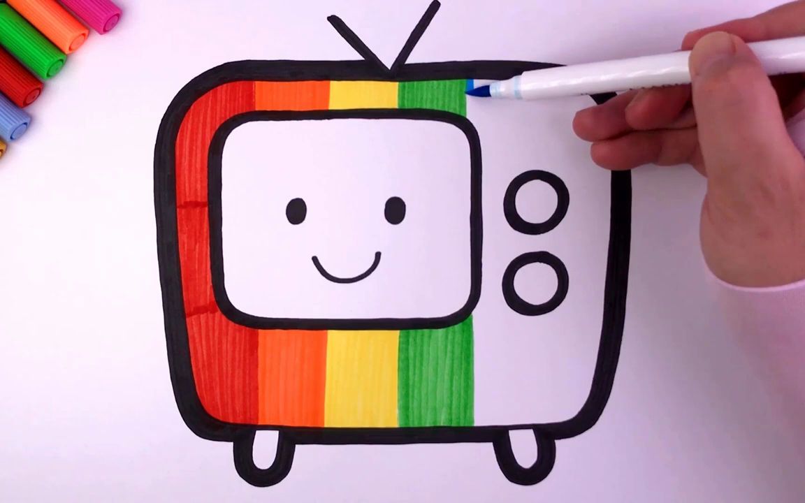 电视机简笔画儿童图片