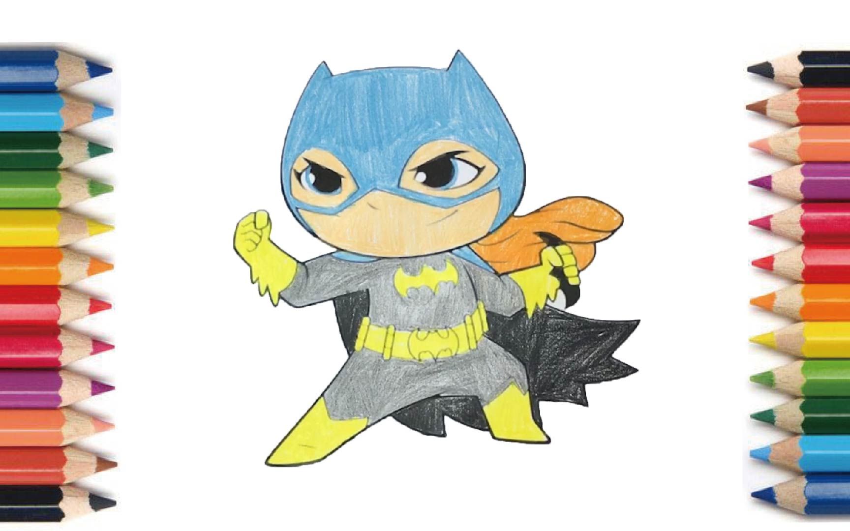 coloring batman  塗り絵 バットマン  涂色 蝙蝠侠  coloring