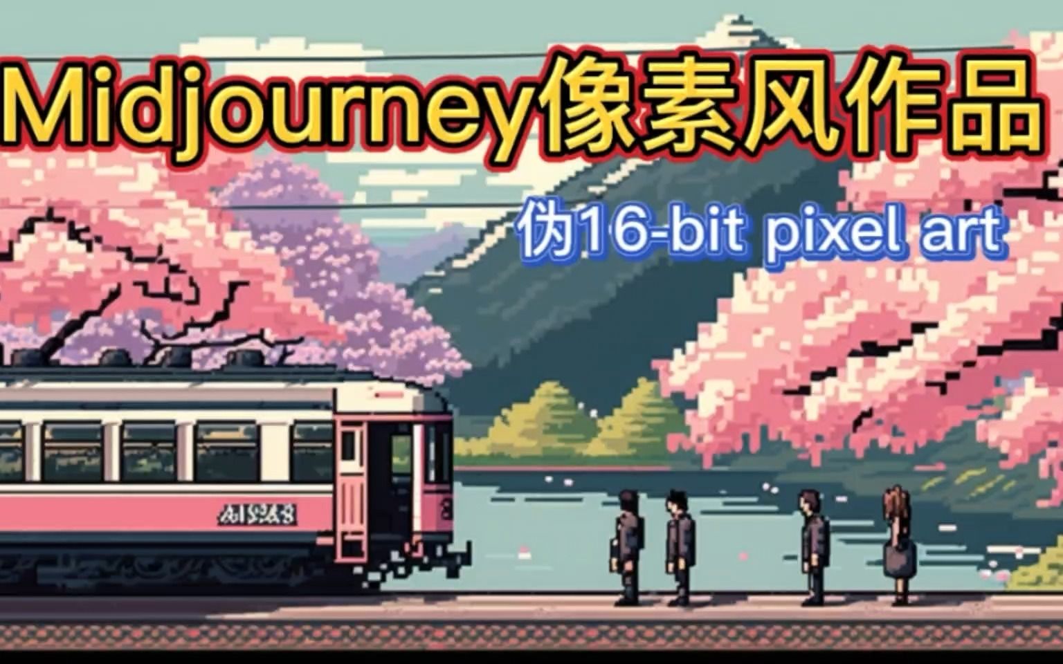 【AI绘图】日式像素风 Pixel Art 𐟌𘠼 Midjourney | AI像素画 | 像素插画 | 关键词分享哔哩哔哩bilibili