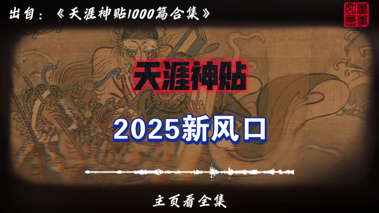 天涯神贴系列、2025新风口哔哩哔哩bilibili