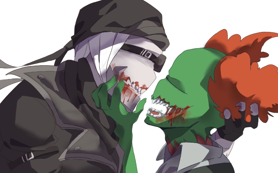 【madness combat(暴力迪吧)手书】hank和tricky的kiss唾