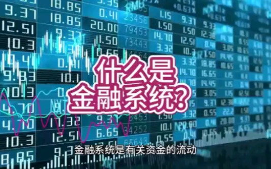 邑泊咨询:什么是金融系统?哔哩哔哩bilibili