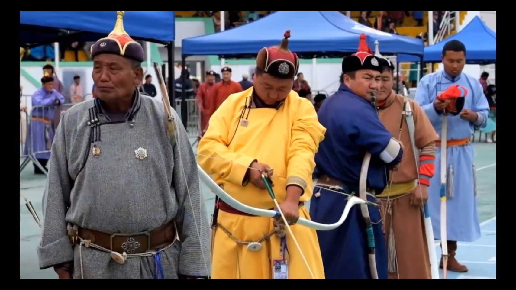 2018年的蒙古国那达慕射箭比赛