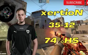 Download Video: xertioN (35-12) 74%爆头率和寒王双排荒漠迷城mirage POV @FACEIT天梯