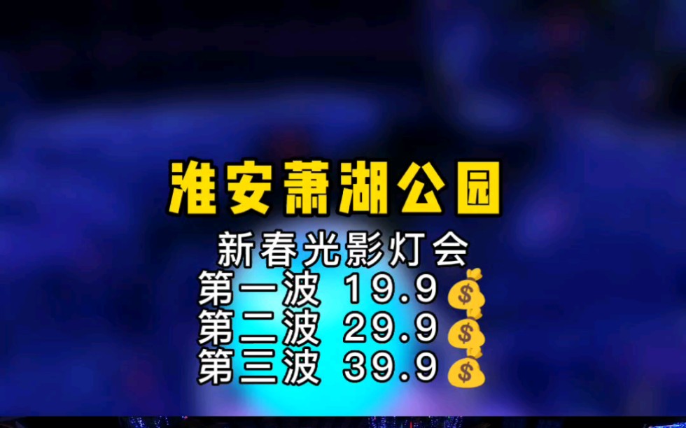 淮安萧湖公园新春光影灯会刚上线了19.9的早鸟票,预售票数量有限,抢先囤,不去可退~哔哩哔哩bilibili