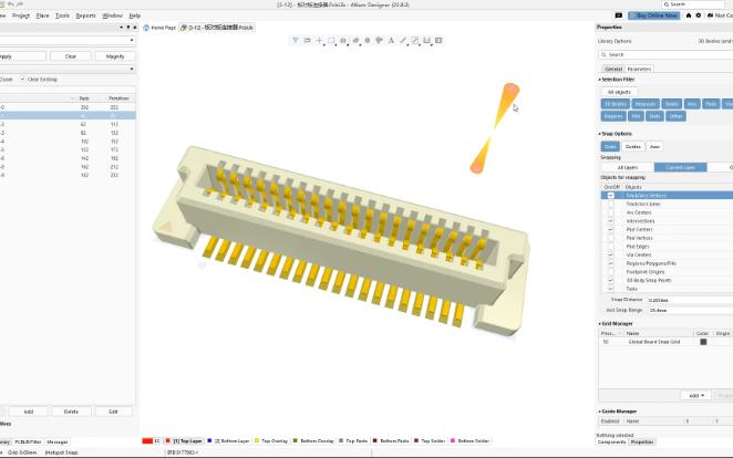 【封装库简介】186. 常见板对板连接器PCB封装库哔哩哔哩bilibili