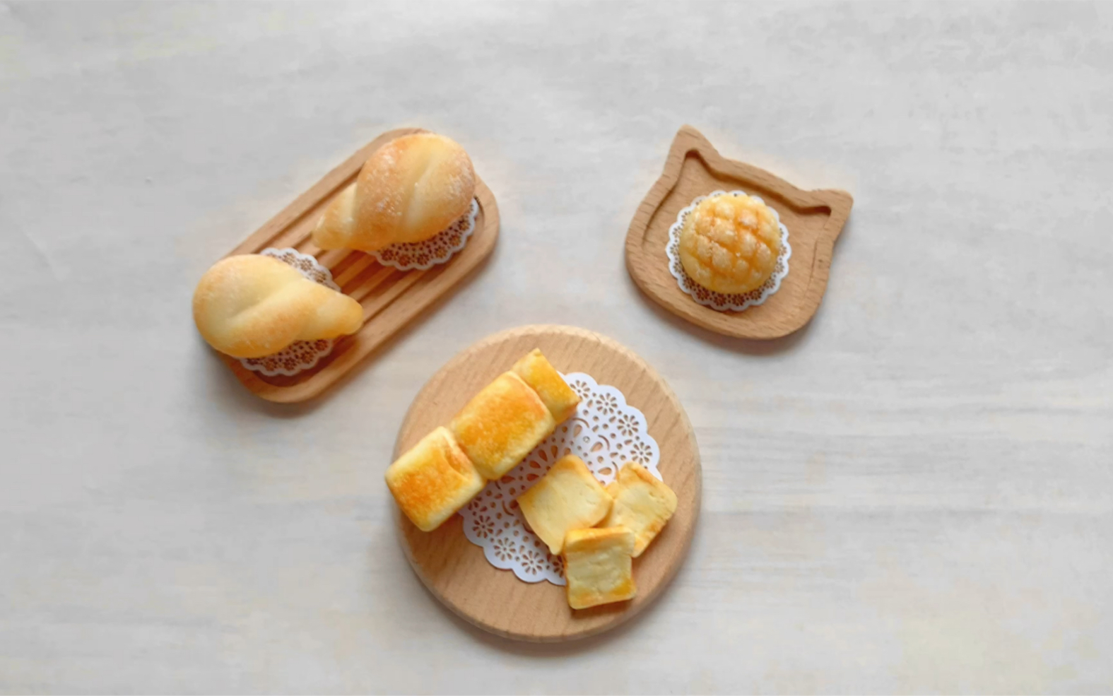 活动作品迷你食玩方形吐司面包粘土手作制作教程