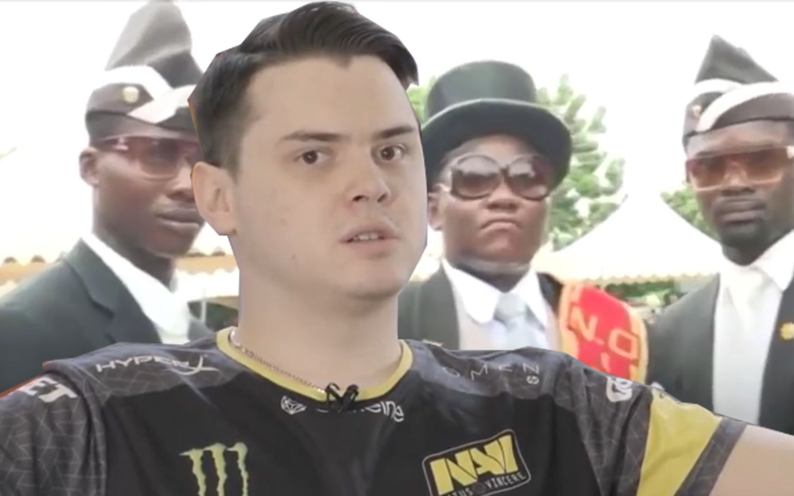 活动  【csgo】职业比赛navi电子哥整活空中飞人惨遭黑人抬棺