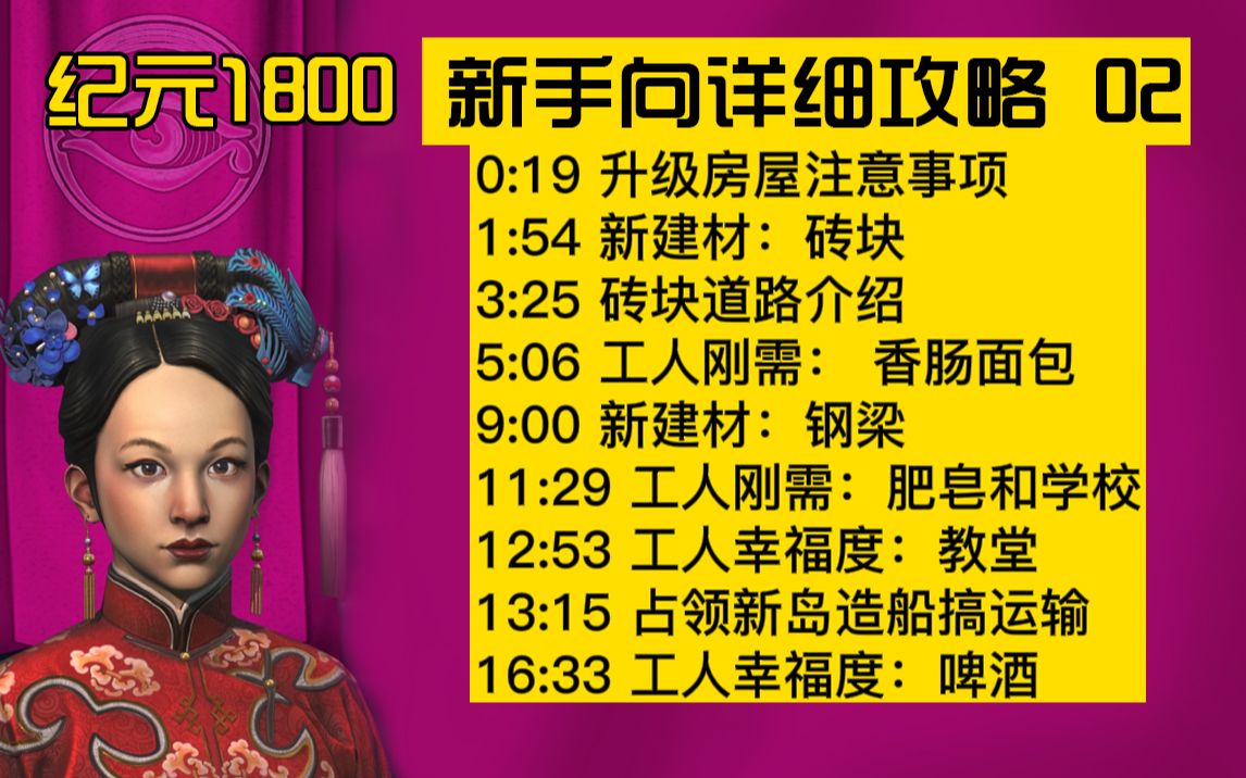 【大明子】纪元1800 超详细新手攻略 02 工人阶级需求 占领新岛屿 建立贸易路线攻略