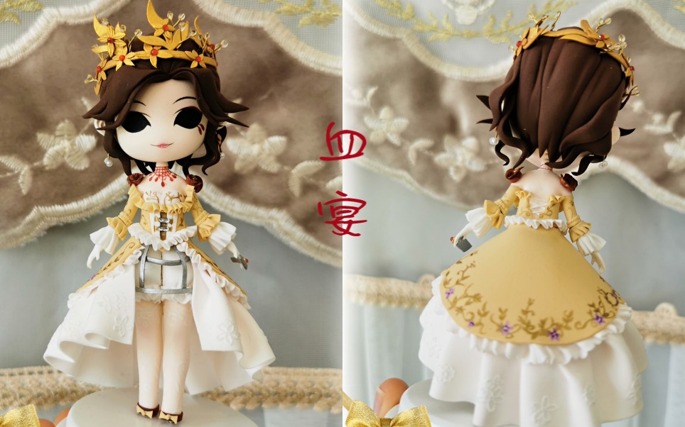 第五人格红夫人稀世时装血宴超轻粘土手办成品展示