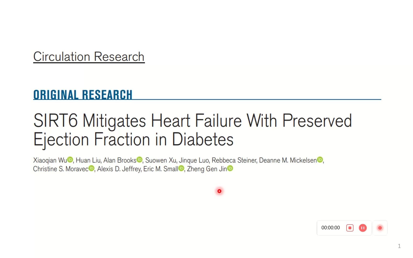 【circulation research】文献汇报——SIRT6减缓糖尿病型保留型心力衰竭哔哩哔哩bilibili