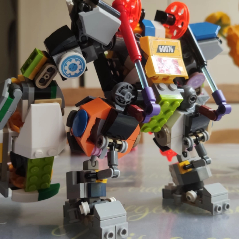 乐高机甲moc展示 重载犀牛人_哔哩哔哩_bilibili