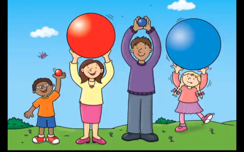 英语启蒙:大球和小球