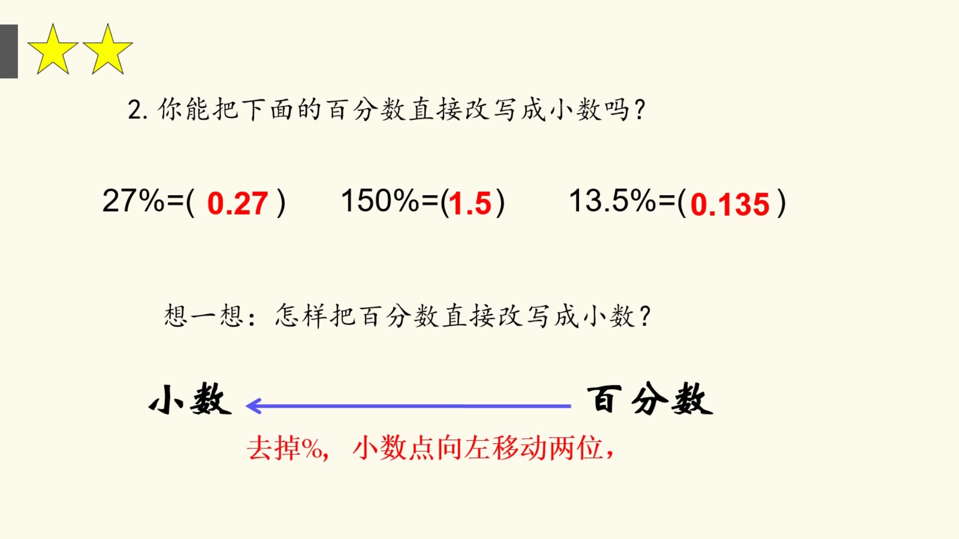 [图]五下数学《百分数和小数、分数的互相改写》苏州工业园区星洲小学 【“翻转课堂”课前微视频】