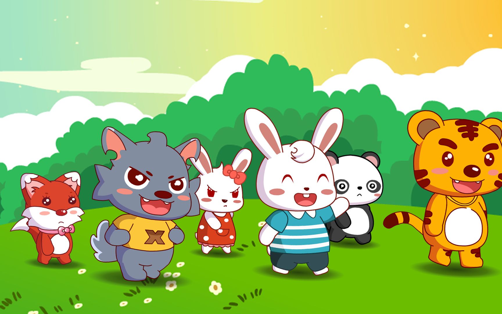 兔小贝儿歌:我们是一家,相亲相爱