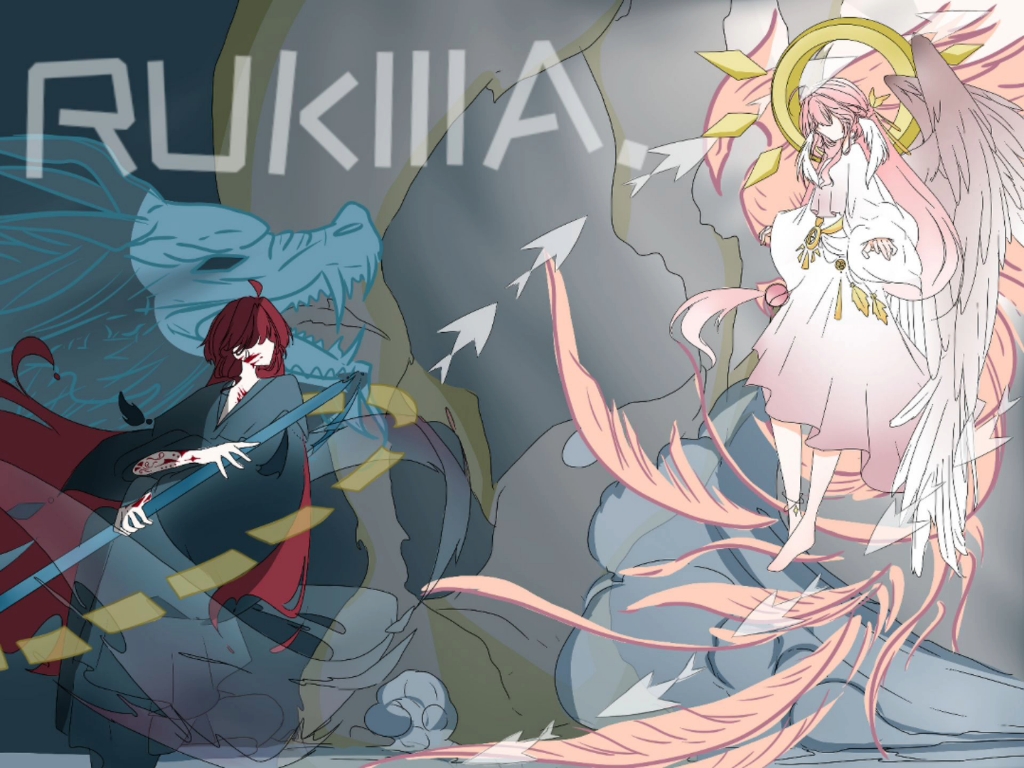 是画了六个小时的oc插图,真的努力画更好了,背景的话之后会做更多介绍