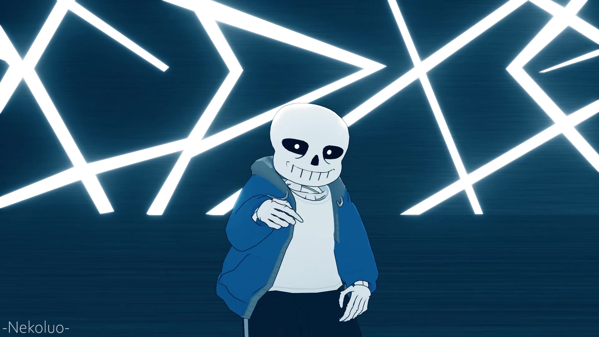 【mmd/undertale】sans的not today