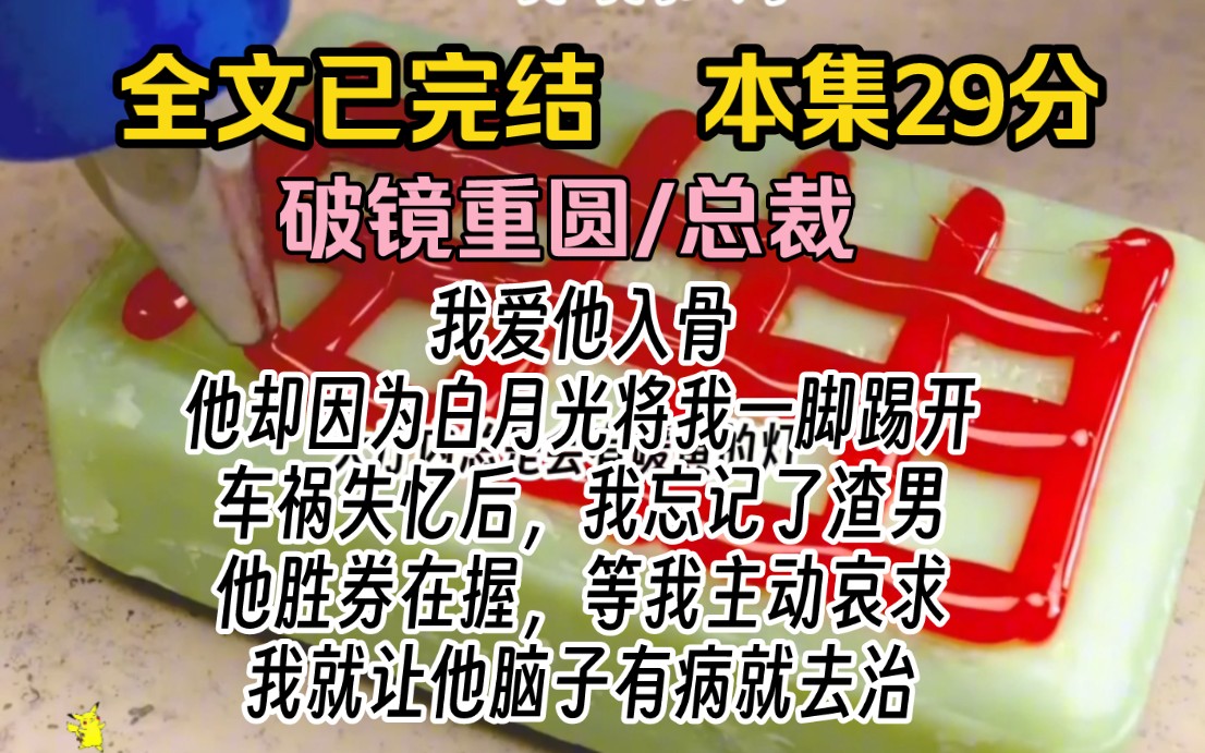 [图]【全文已完结   本集29分】我爱他入骨，他却因为白月光将我一脚踢开，车祸失忆后，我忘记了渣男，他胜券在握，等我主动哀求，我就让他脑子有病就去治