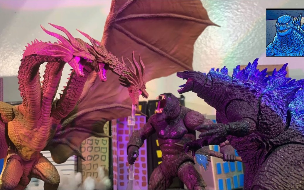 【定格动画】传奇哥斯拉 金刚vs基多拉