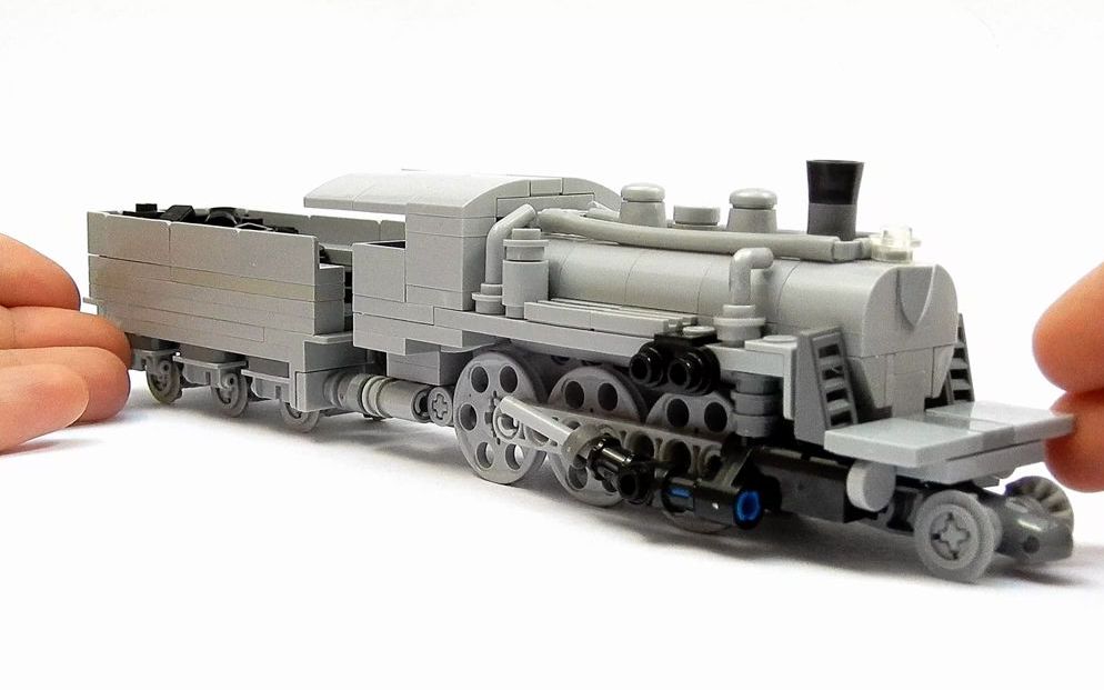 乐高moc教程 蒸汽机车 火车头 拼搭指南
