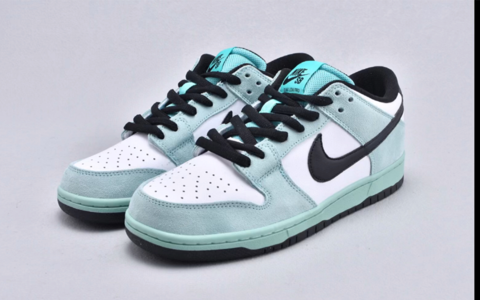 耐克nike sb dunk low pro iw sea crystal green glow 冰蓝薄荷绿