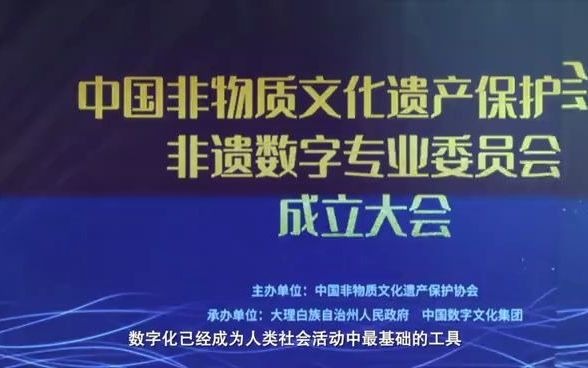 [图]中国非物质文化遗产保护协会 非遗数字专业委员会 成立大会