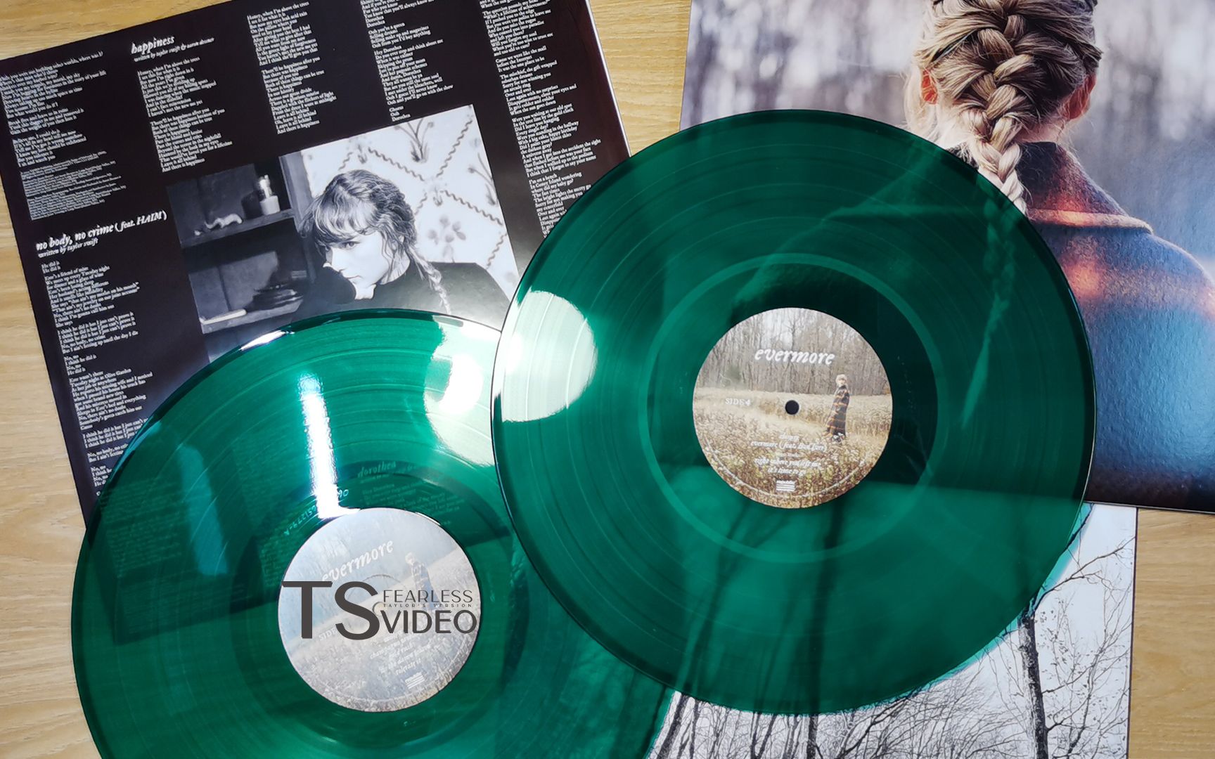 【taylor swift】evermore沃尔玛版绿胶开箱