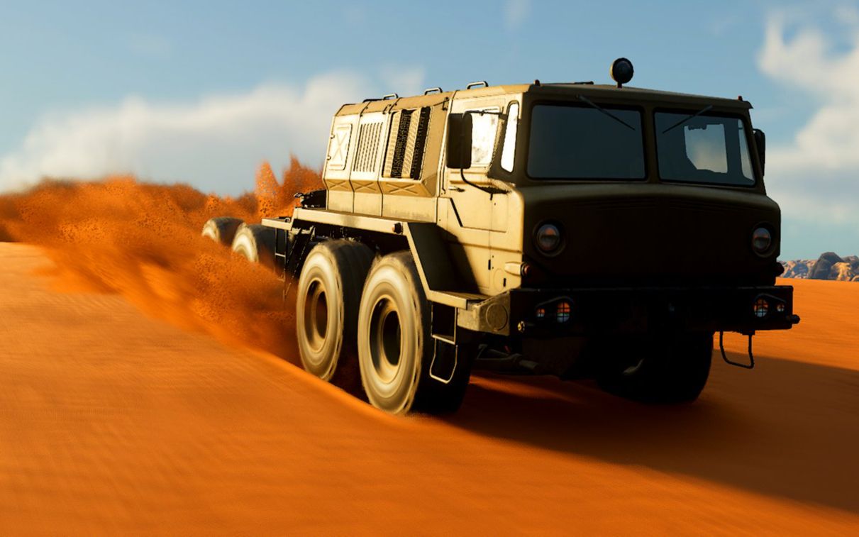 【达喀尔沙漠拉力赛】雪地奔驰zikz605r卡车勇闯沙漠!(试玩)