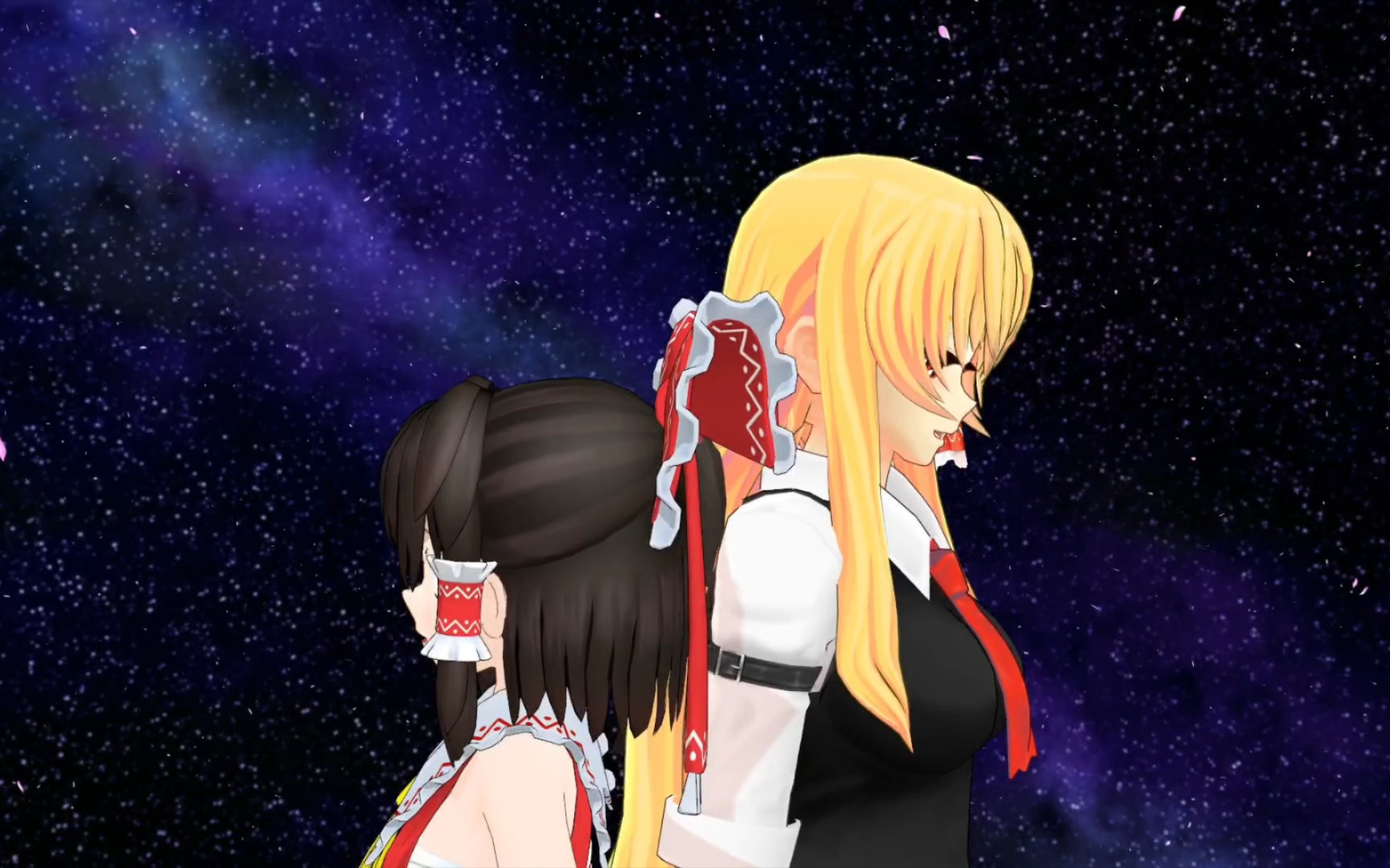 大露米娅和灵梦的打上花火