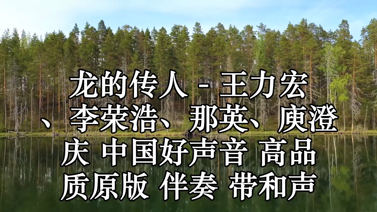 龙的传人(live) - 王力宏,李荣浩,那英,庾澄庆 中国好声音 高品质原版