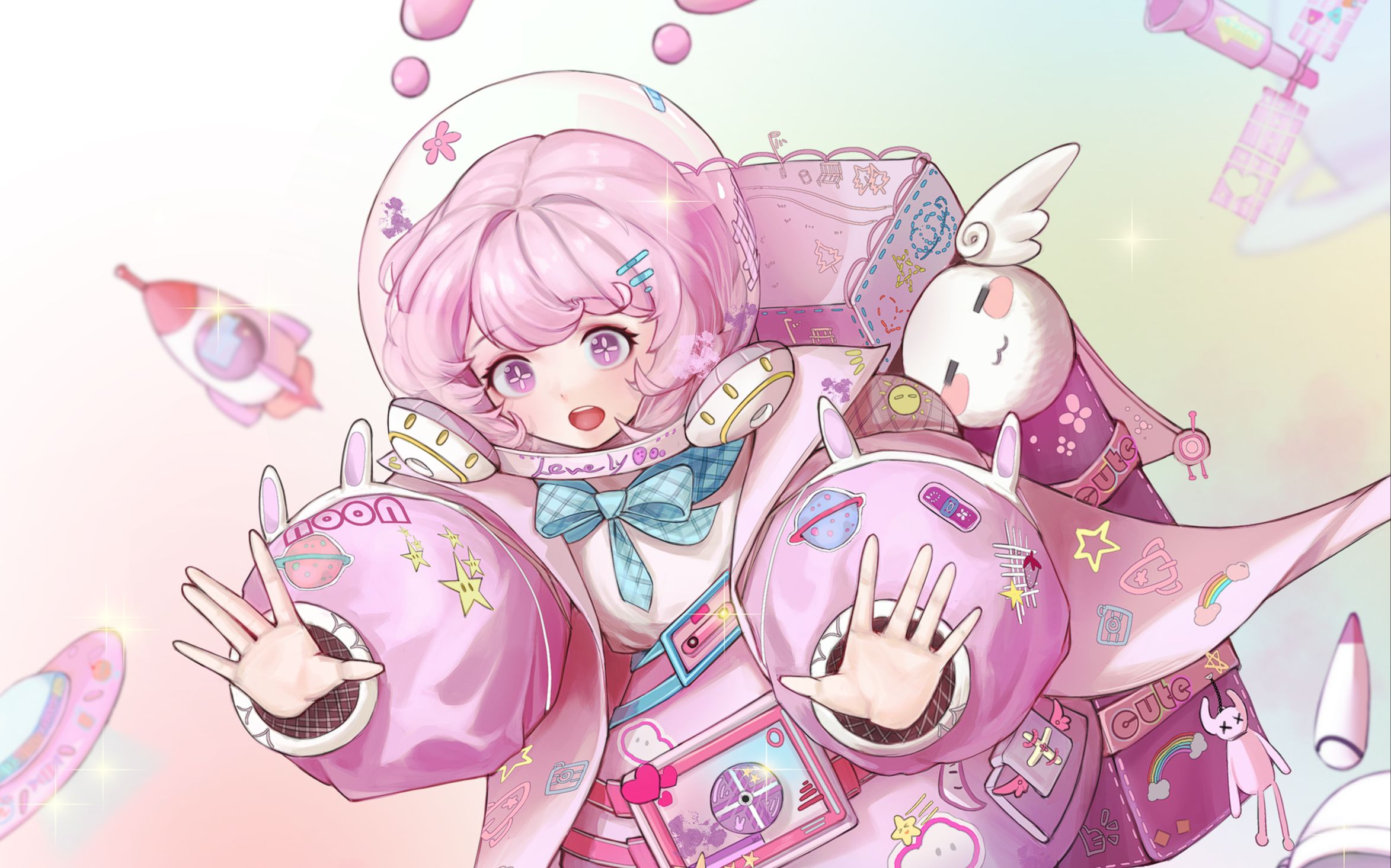 《粉色宇航员》速速上色